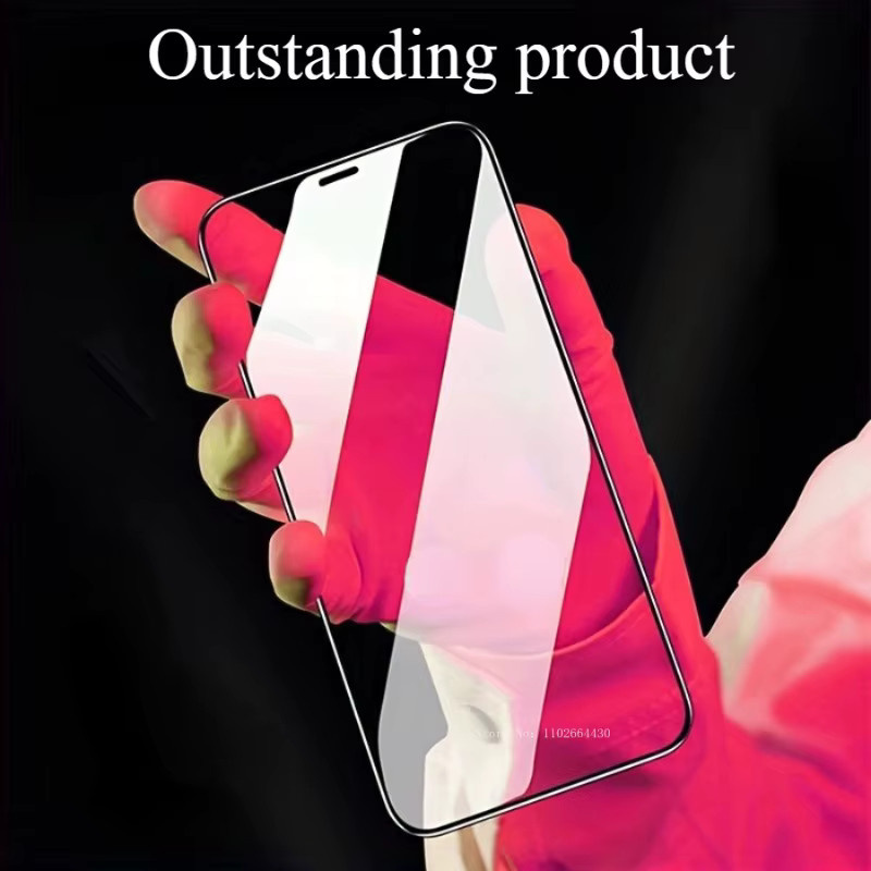 4er-Pack Xiaomi Redmi Note 14 Pro 4G Displayschutzfolien aus gehärtetem Glas, transparent, voll gebogen und bruchsicher - Bild 5