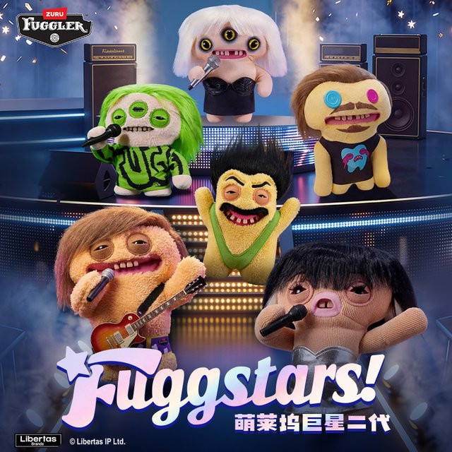 Fuggler Fuggstars Series 2, Ugly Cute Hollywood Star Monster Plush Dolls, Plüsch / Textil, 1-teiliges Set, nicht für Kinder unter 3 Jahren - Bild 1