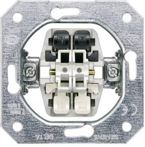 Siemens DELTA Serienschalter Geräteeinsatz UP, schraubbar, 10A 250V, Weiß - Bild 1