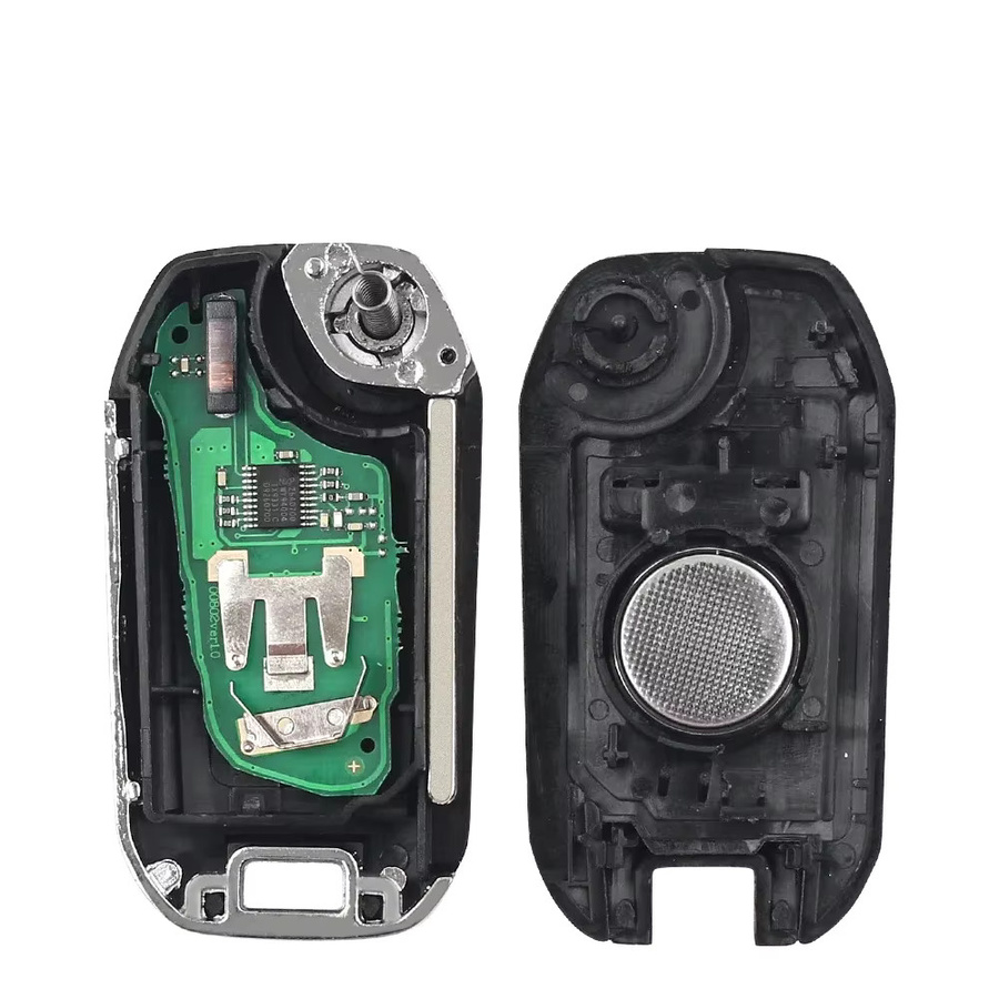 KEYYOU Remote Key FSK 434 MHZ ID46 mit Schneiden Service für Peugeot und Citroen in Schwarz - Bild 3