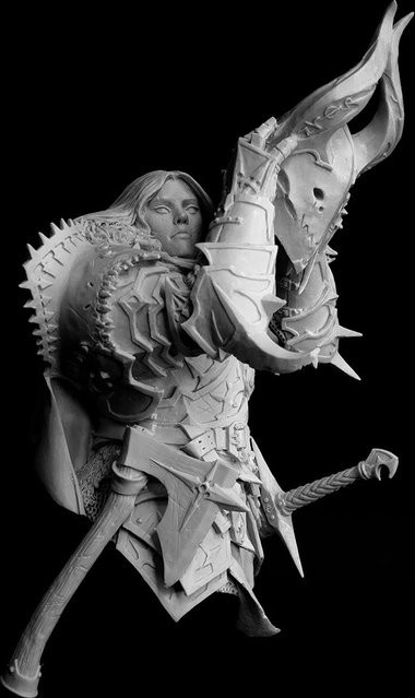 MEEKLION MODEL Paladin Büste, 1/10 Harzmodellbausatz, unbemalt - Bild 1