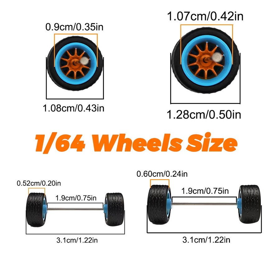 KICARMOD Golf Wheels RubberTires, Nachrüstteile für Sportwagen, 5-teiliges Set - Bild 2