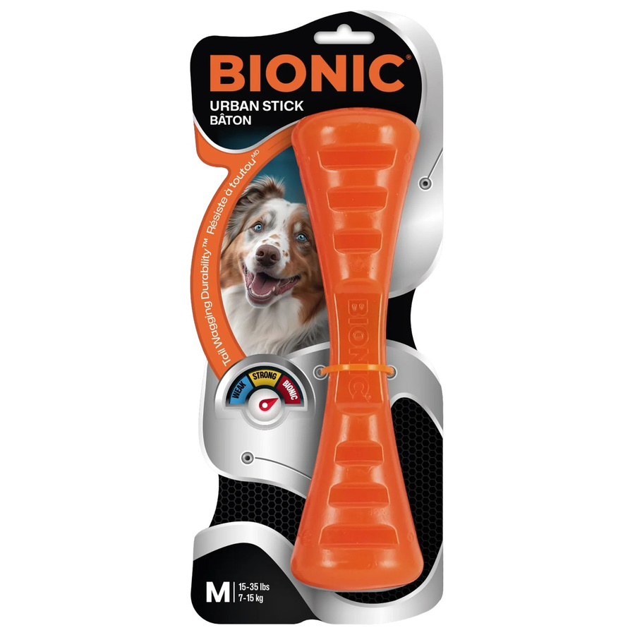 Bionic Urban Stick Hunde-Kauspielzeug, Orange, 23 cm - Bild 2