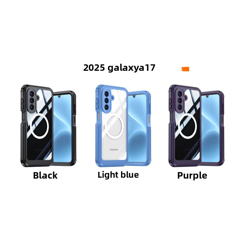 Transparente magnetische Handyhülle für Samsung A17, stoßfest und staubdicht - Bild 6