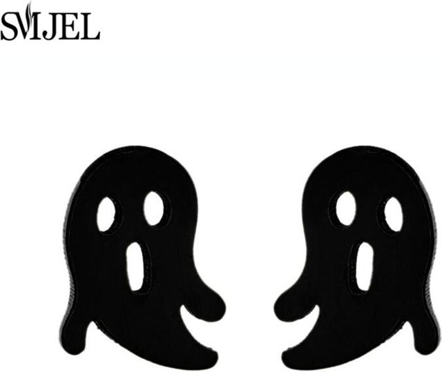SMJEL Ohrstecker Edelstahl, Schwarz, Damen - Bild 1