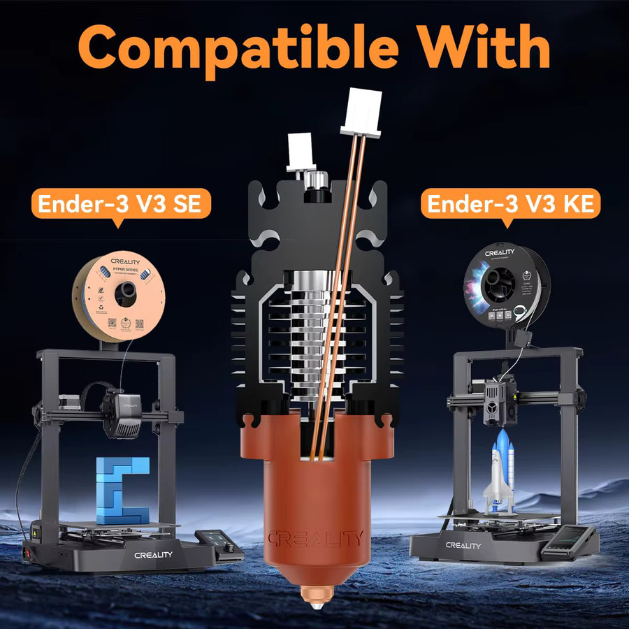 Creality Ender 3 V3 SE / V3 KE Hotend-Kit mit Keramik-Heizblock und Schnellwechsel-Düsen für Hochgeschwindigkeitsdruck bis 300 °C - Bild 2