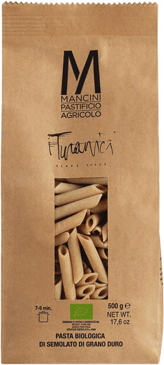 Mancini Penne Lisce Turanici Bio Hartweizen 500 g - Bild 1