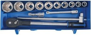 BGS Technic Steckschlüsselsatz 14-tlg. mit 3/4 Zoll Antrieb in Silber und Multicolour - Bild 1