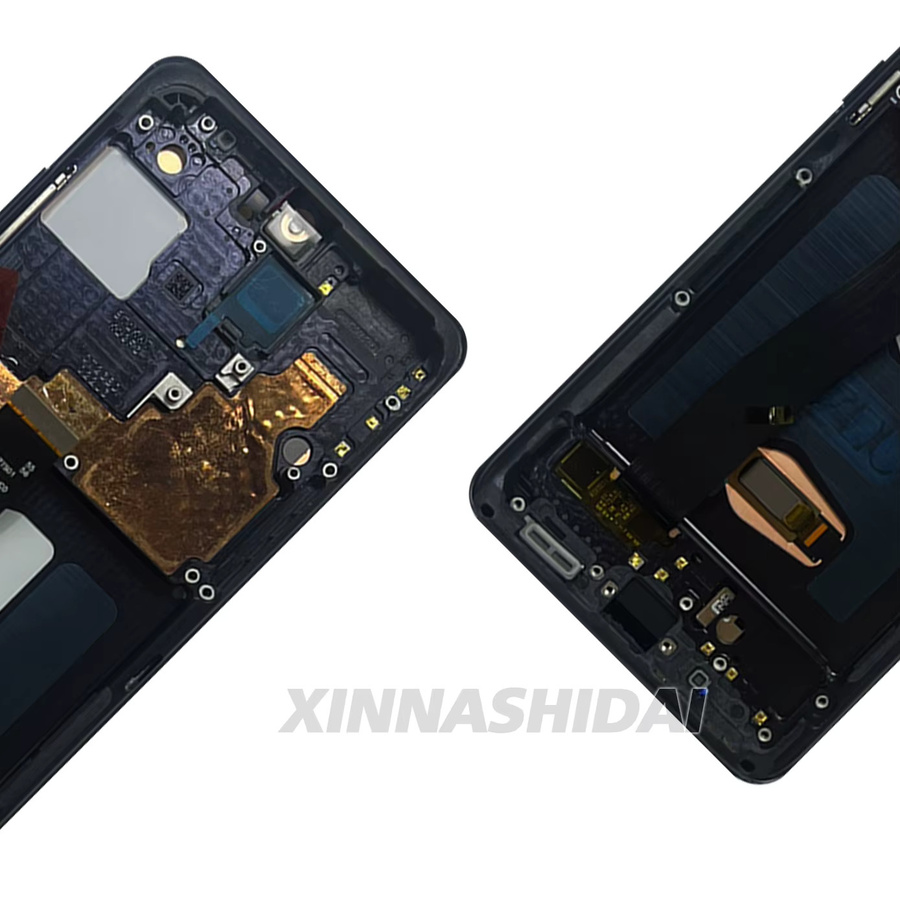 Samsung Galaxy S20 Ultra Ersatzdisplay Set mit LCD-Display, Touchscreen, Rahmen, Batterieabdeckung und Gehäuse in Schwarz - Bild 2