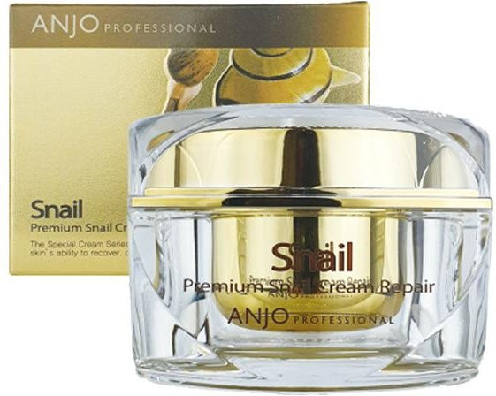 ANJO Snail Premium Reparaturcreme, 50 ml, mit Niacinamid und Kollagen