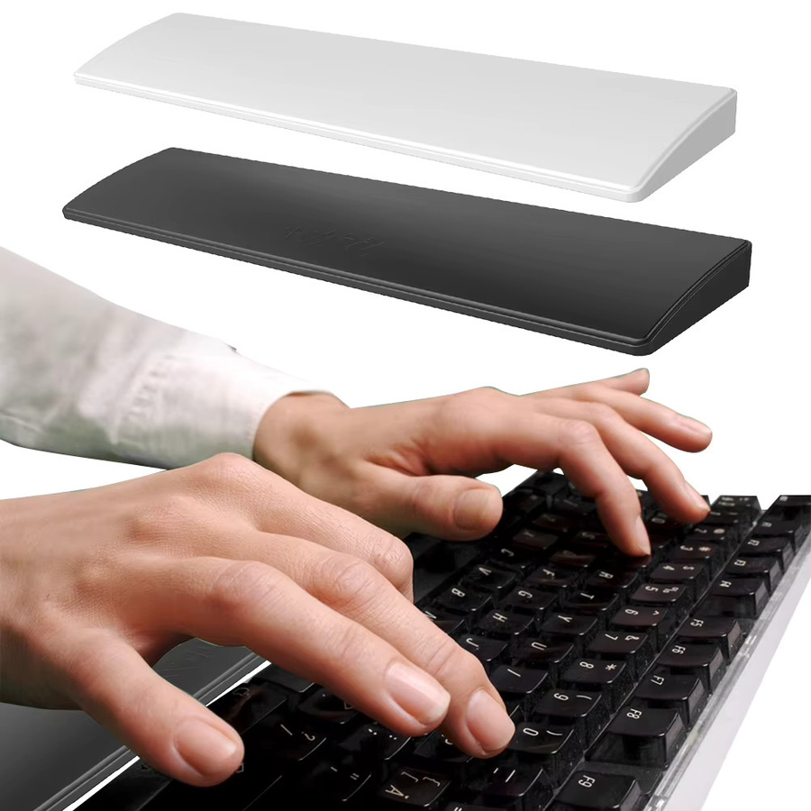 ALLOYSEED Ergonomische Gaming-Tastatur mit 81 Tasten und weicher Memory-Schaum Handballenauflage in Schwarz - Bild 2