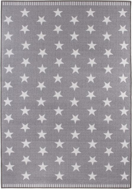 Andiamo Teppich Sternenhimmel Hellgrau mit Stern-Muster, B/T: 133 x 190 cm - Bild 1