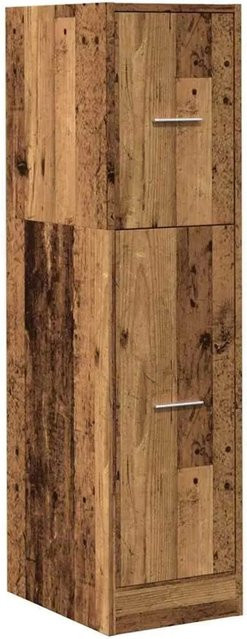 vidaXL Apothekerschrank in Altholz-Optik, braun, B/T/H: 30 x 41 x 118 cm - Bild 1