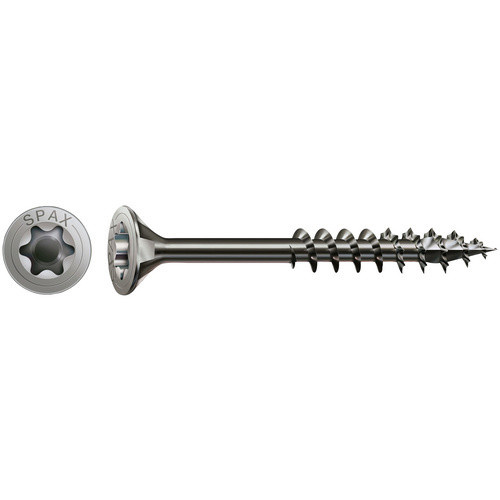 Spax Edelstahlschraube Senkkopf mit T-Star plus Torx-Antrieb, Farbe: Silber, 175 Stück, Durchmesser: 4 mm, Länge: 45 mm - Bild 2