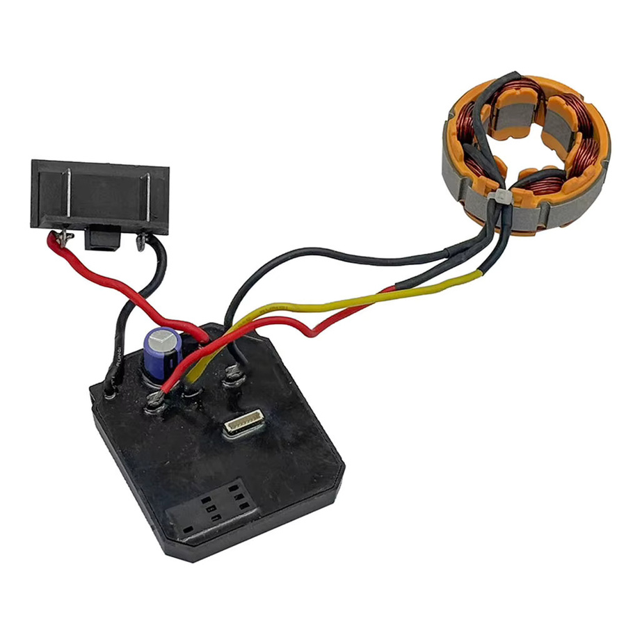 Dayi Ersatzset für bürstenlose Elektroschrauber mit Steuerplatine und Stator, 18 V und 21 V, Schwarz, passend für Dayi 2106, 161 und 169 - Bild 2