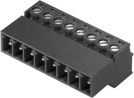 Weidmüller Stiftgehäuse-Kabel BC/SC in Schwarz mit 50 Stück und einem Rastermaß von 3,81 mm - Bild 1