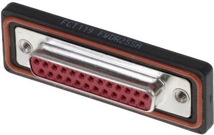 Molex D-SUB Steckverbinder 1727040048 mit 25 Polen und Lötkelch Box in Schwarz - Bild 1