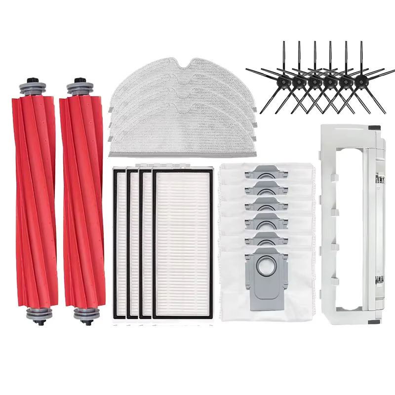 Roborock Zubehör-Set für Q7 Max und T8 mit Staubbeuteln, HEPA-Filtern, Hauptbürsten, Seitenbürsten und Mopps in Multicolor - Bild 3