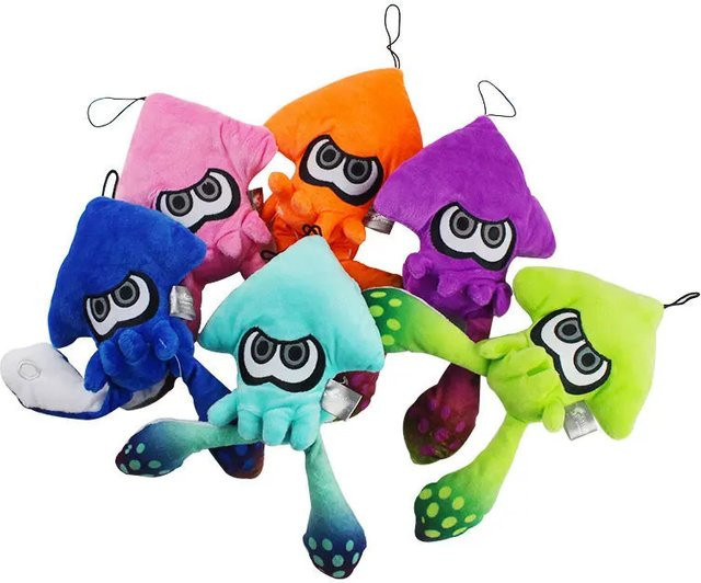 Bandai Splatoon Inkling Tintenfisch Plüschtier, 25cm - Bild 1
