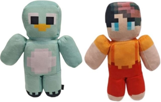 Bandai Milo und Chip Pinguin, Plüsch, 25 cm - Bild 1