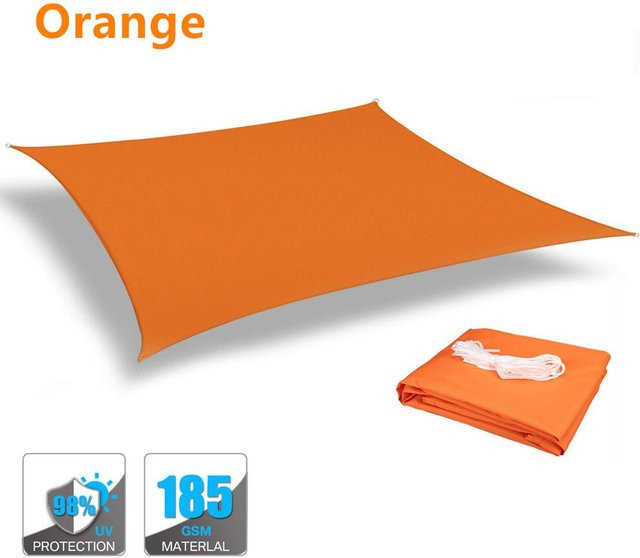 Binchi Garden Sonnensegel aus Polyester, orange, wasserabweisend mit 98% UV-Schutz, B x T: 300 x 200 cm - Bild 1