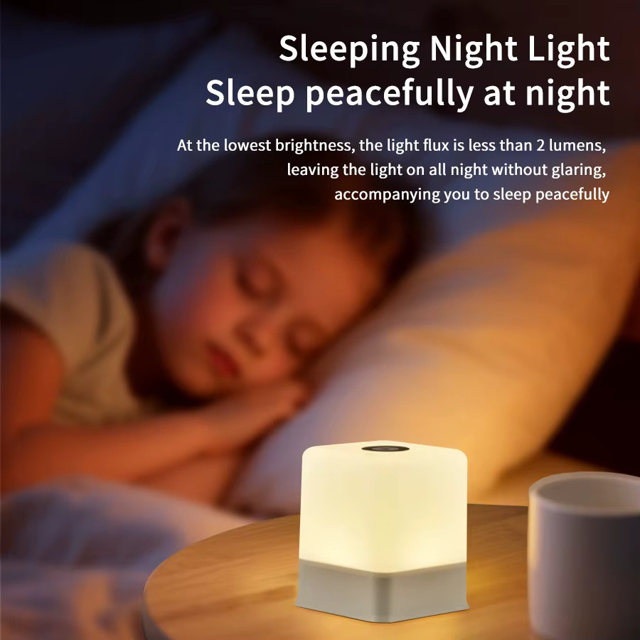 GGBEE LED Touch-Nachtlicht Weiß, dimmbare wiederaufladbare Nachttischlampe für Kinderzimmer und Schlafzimmer - Bild 3