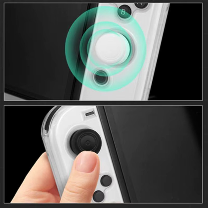 Weiche Joystick-Kappen für RG556 Handheld-Gaming-Konsolen in Schwarz oder Weiß - Bild 2