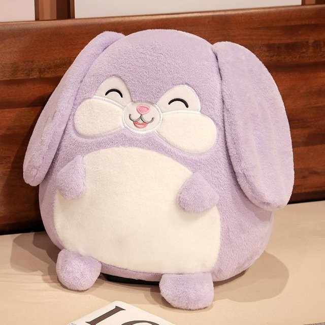 Weißes Kaninchen Puppe Plüschtier, Lila, 30cm - Bild 1