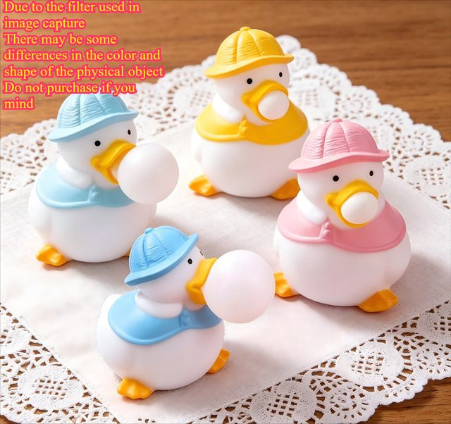 Office Letu Bubble Ente & Schwein Quetschpuppe, 2-teiliges Set - Bild 1