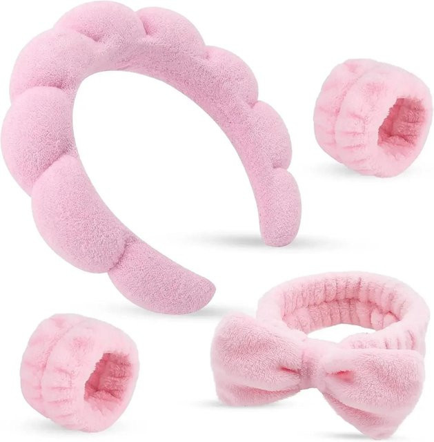 YULIN Stirnbänder für Damen, 4 Stück, Rosa - Bild 1