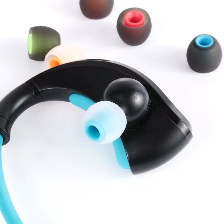 12 Stück Universal Silikon-Ohrpolster für In-Ear-Kopfhörer, 3,8 mm, Schwarz und Rot - Bild 4