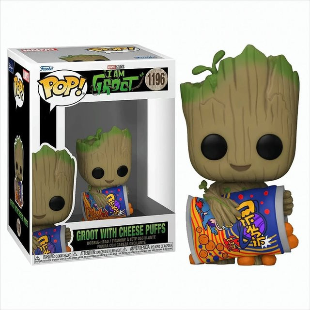 Funko Marvel I am Groot Groot with Cheese Puffs Vinyl - Bild 1