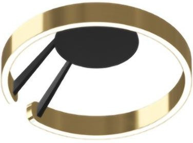 Occhio Mito Aura 40 LED Wand- und Deckenleuchte in Schwarz Matt und Bronze mit Occhio air Modul und dimmbarer Lichtfarbe 2700K - 4000K - Bild 1