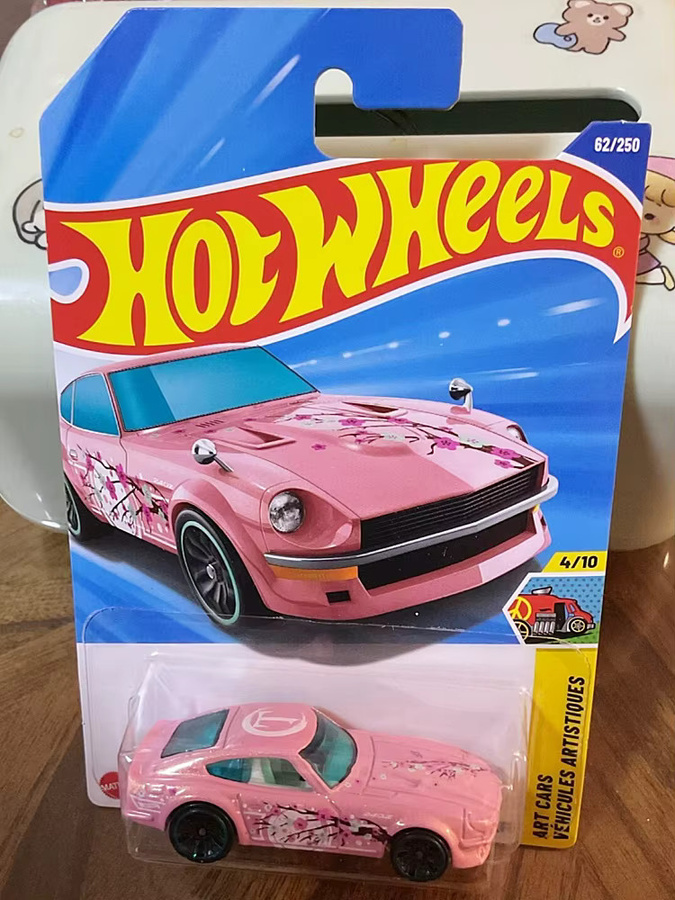 Mattel Hot Wheels Datsun 240z Nr. 62/250 Hw Art Cars, Spielzeugauto, Blau, Rosa, ab 3 Jahren - Bild 3
