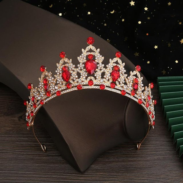 Wucifang Jewelry Brautkrone, Legierung, Strass, Damen, black - Bild 1
