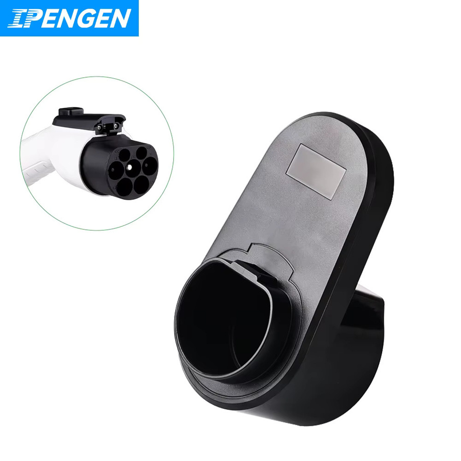 IPENGEN EV Ladegerät Wandhalterung Typ2 für elektrische Auto Ladekabel Organizer in Schwarz - Bild 6