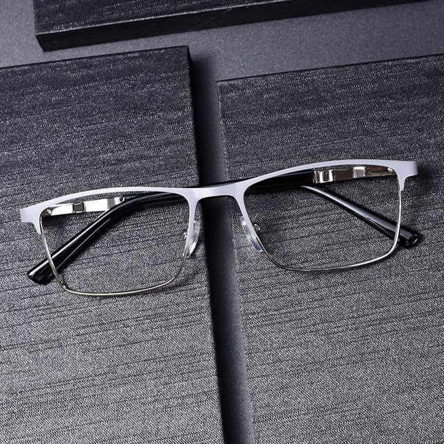 UKGF Lesebrille, quadratisch, Vollrand, grau, Unisex, Blaulichtfilter, +1,75 - Bild 1
