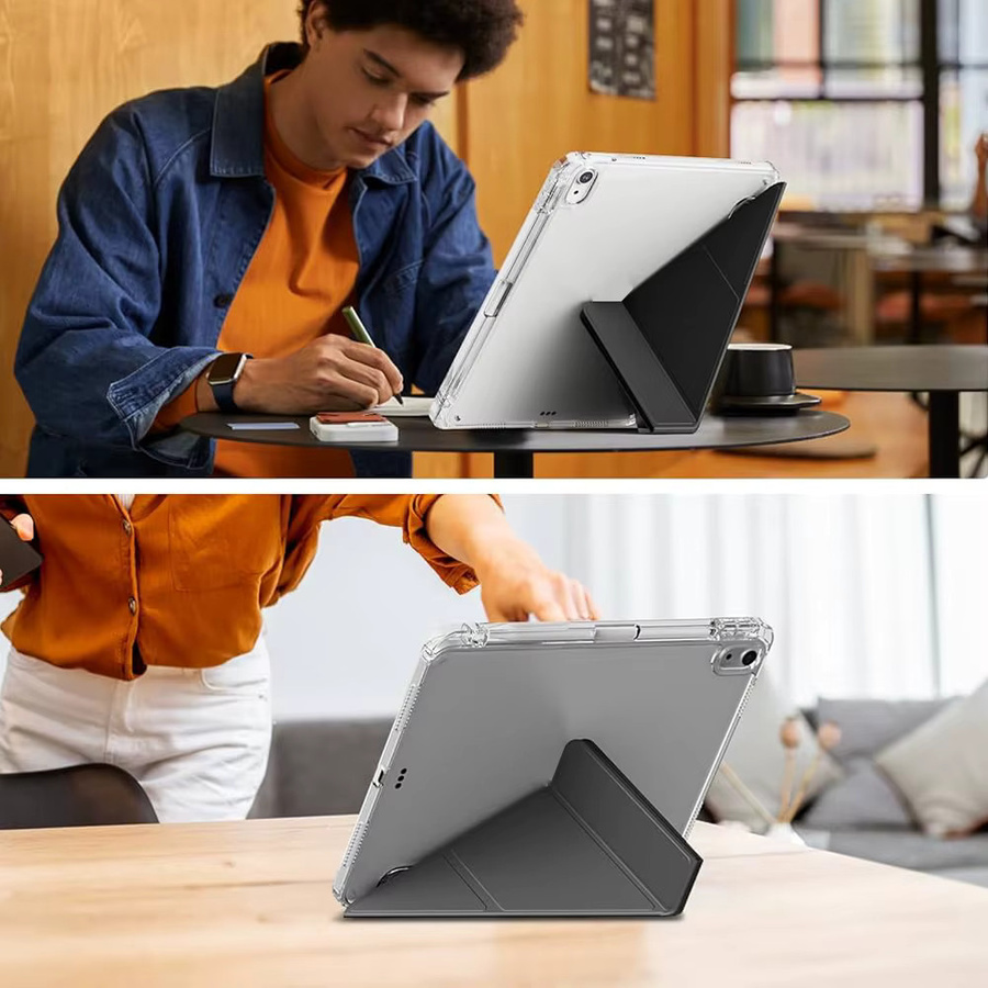 PHYLYN Schutzhülle für iPad Air 4/5/6/7 Pro 11 Zoll in Transparent oder Blau mit Stifthalter und Auto-Schlaf/Wach-Funktion - Bild 5