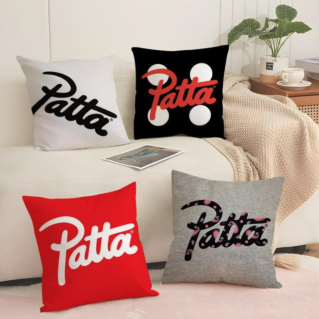 P-Patta Kissenbezug aus Kurzplüsch in Schwarz, quadratisch, B/T/H: 30 x 30 x 30 cm - Bild 1