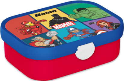 Mepal Brotdose Avengers mit Besteck in Mehrfarbig mit personalisierbarem Namen und Foto - Bild 1