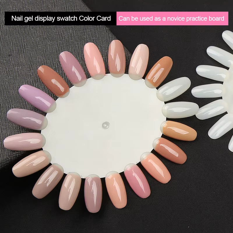 Clou Beaute Nail Art Display, Oval, Weiß, Glänzend, 10 Stück - Bild 4