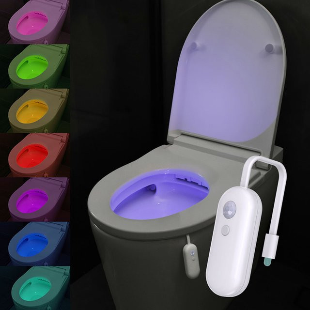 SHENZHITECH Smart LED Nachtlicht mit Bewegungssensor und RGB-Farben, USB aufladbar, Multicolor und Weiß - Bild 1