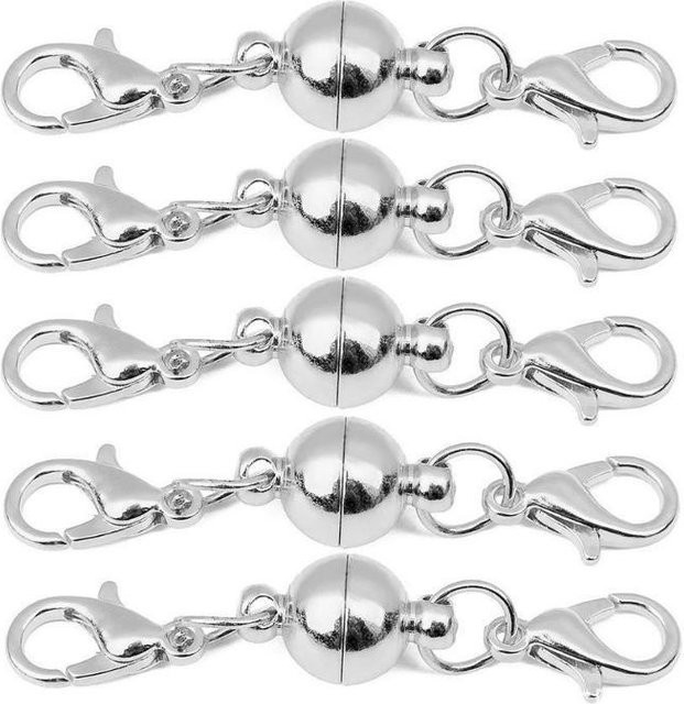 yuyongzhi Magnetverschlussverbinder mit Karabinerverschluss, Legierung, silber, Unisex - Bild 1