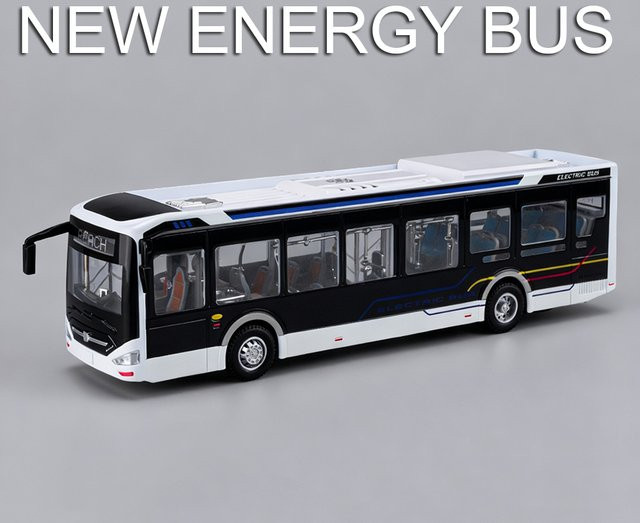 MAKEDA New Energy Bus, Spielzeugauto, 1:42, Metall, Blau - Bild 1