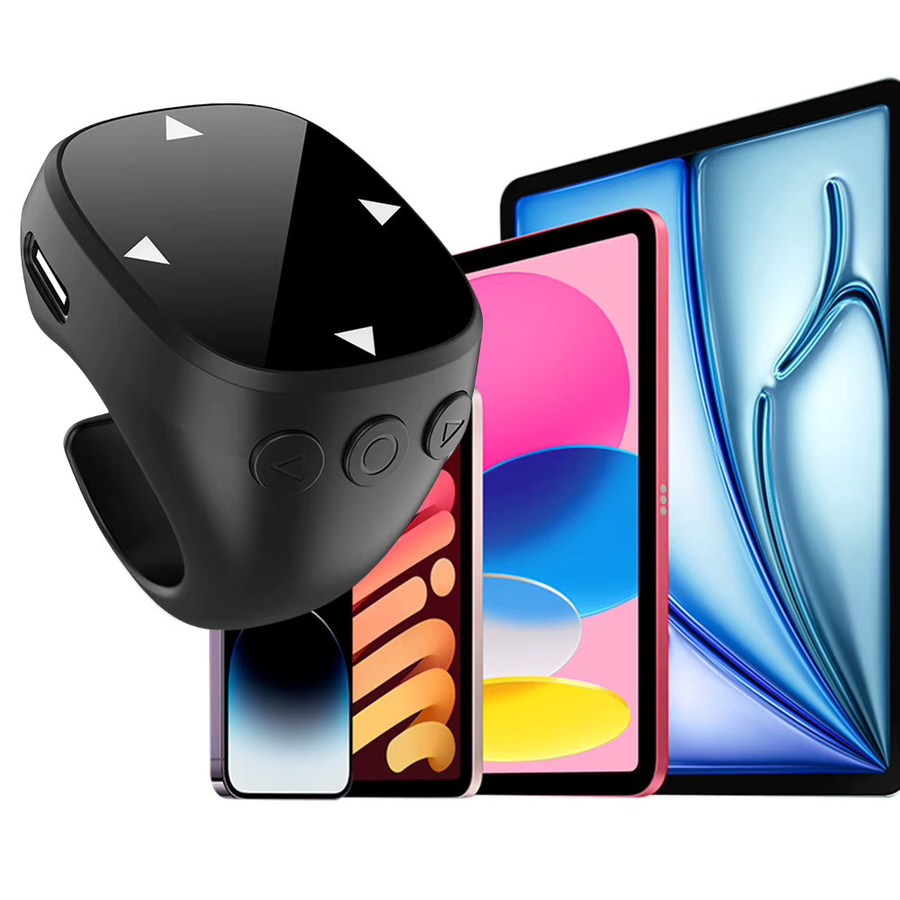 MOJOYCE Bluetooth Fingerring-Scroller mit Version 5.3 für TikTok und Selfies, kabellose Fernbedienung in Schwarz oder Weiß - Bild 6
