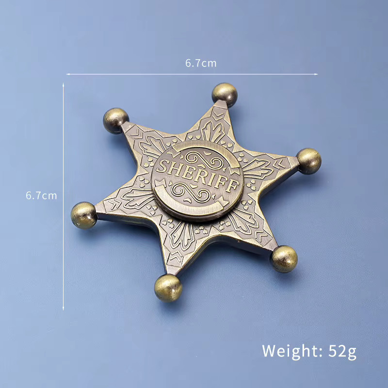 soulbao Sechseckiger Stern Metall Fingerspitze Gyroskop Fidget Spinner, Stressabbau Spielzeug - Bild 4
