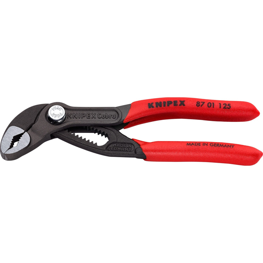 Knipex Cobra Wasserpumpenzange in Rot und Grau mit Kunststoffgriffen - Bild 2