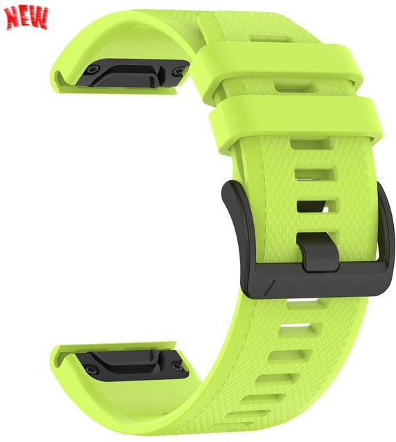QuickFit Uhrenarmband Silikon, 26 mm, grün, Unisex - Bild 1