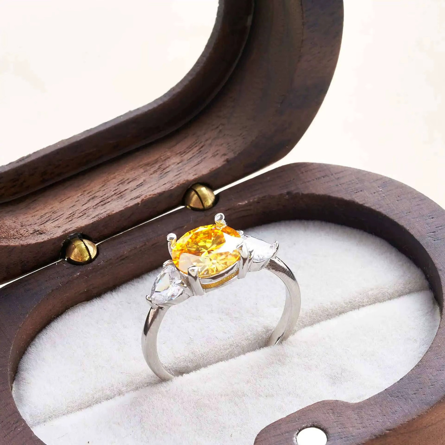 Ring Moissanite, 925 Silber, Damen - Bild 2