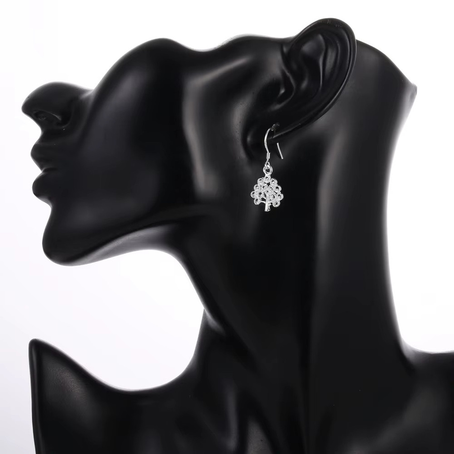Neue Charms Baum-Ohrringe, 925 Sterling Silber, Damen - Bild 3